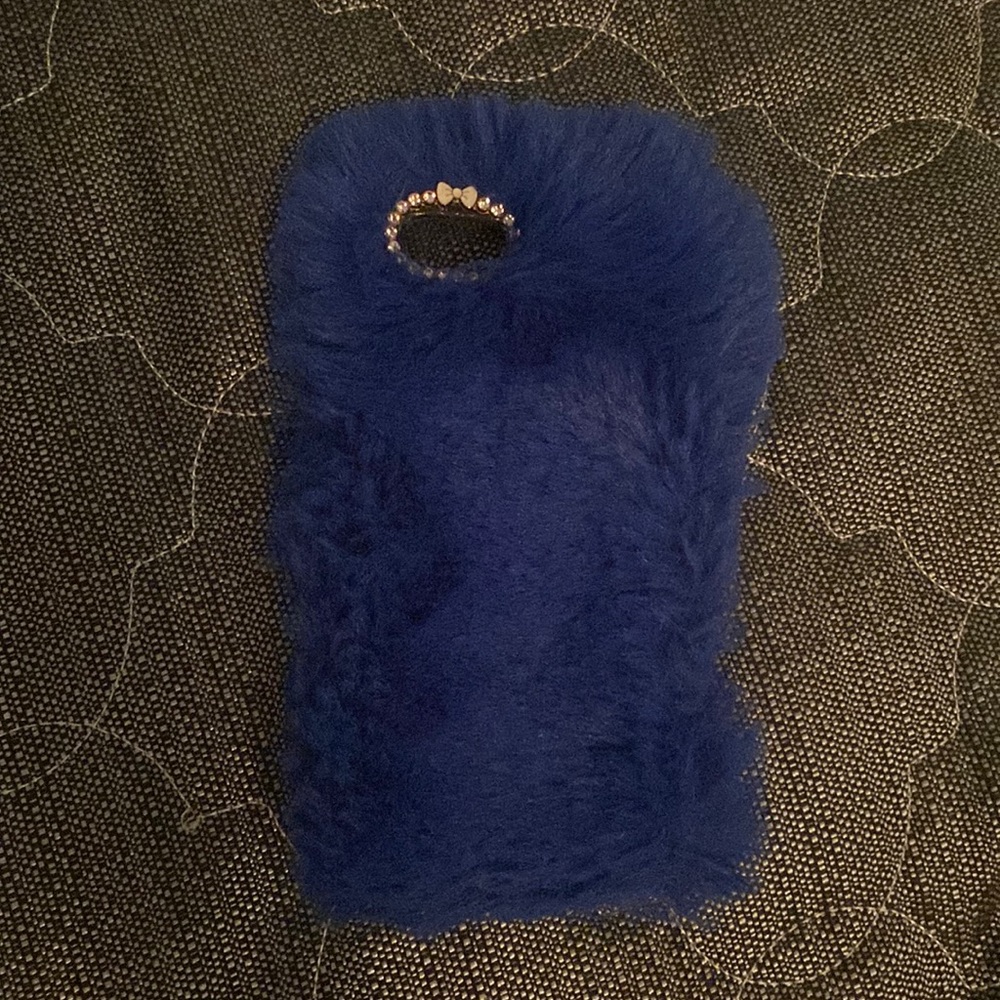 Fuzzy Blue IPhone  7 phone case